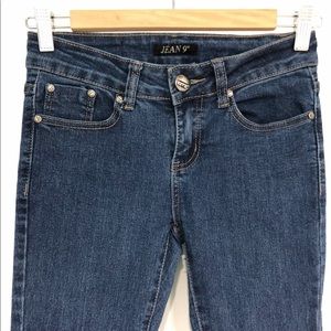 Classic Denim Blue Skinny Stretch Jeans by Jean 9